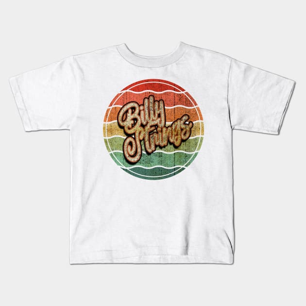 Retro Vintage Billy Strings Kids T-Shirt by Electric Tone